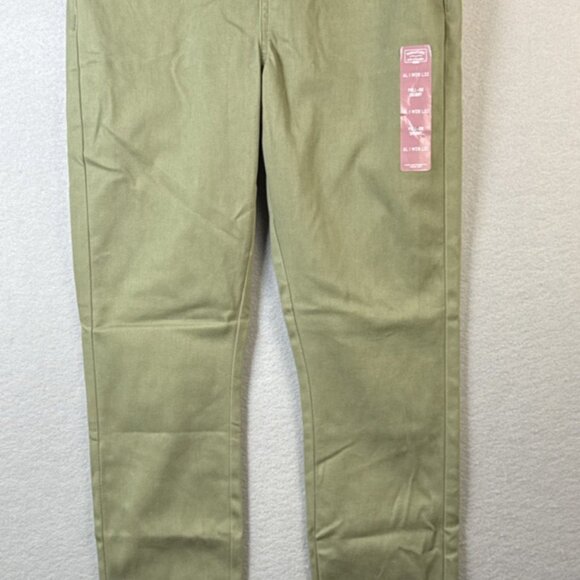 Levi Strauss Signature Green Pull On Skinny Jeans Womens Size 6L W28 L32 NWT - Picture 1 of 13